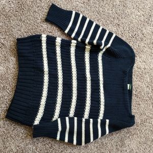 JCrew Women's Boatneck Cotton Stripe Pull over S